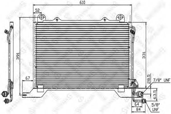 STELLOX 1045051SX Конденсатор, кондиціонер