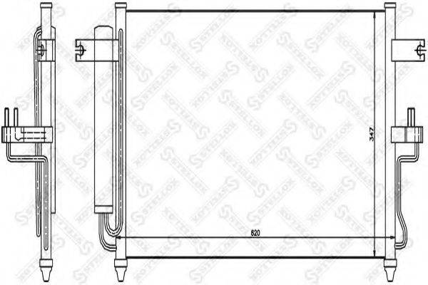 STELLOX 1045099SX Конденсатор, кондиціонер