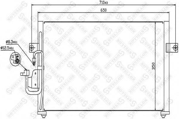 STELLOX 1045100SX Конденсатор, кондиціонер