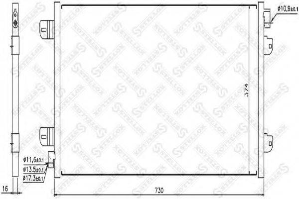 STELLOX 1045149SX Конденсатор, кондиціонер