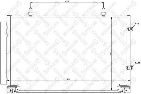 STELLOX 1045152SX Конденсатор, кондиціонер