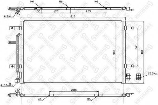 STELLOX 1045179SX Конденсатор, кондиціонер