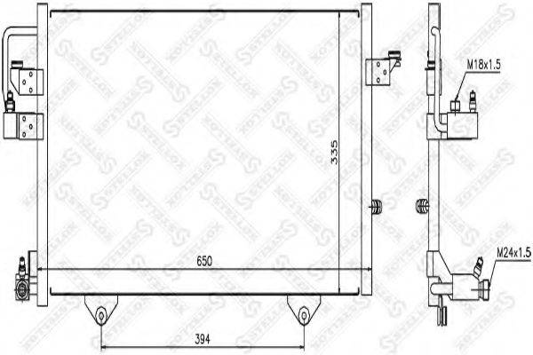 STELLOX 1045205SX Конденсатор, кондиціонер