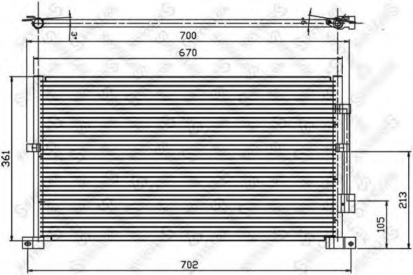 STELLOX 1045218SX Конденсатор, кондиціонер