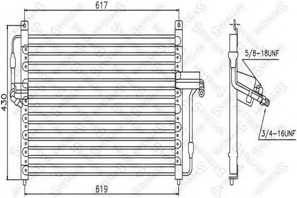 STELLOX 1045241SX Конденсатор, кондиціонер