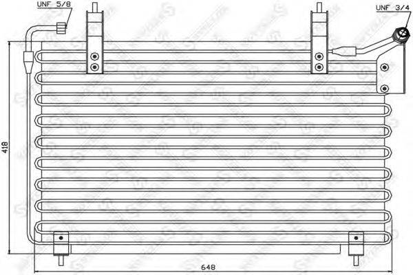 STELLOX 1045243SX Конденсатор, кондиціонер