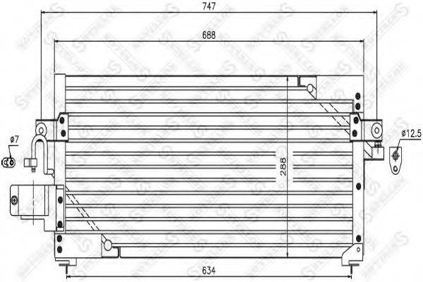 STELLOX 1045246SX Конденсатор, кондиціонер