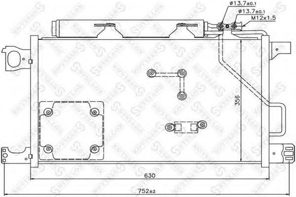 STELLOX 1045345SX Конденсатор, кондиціонер