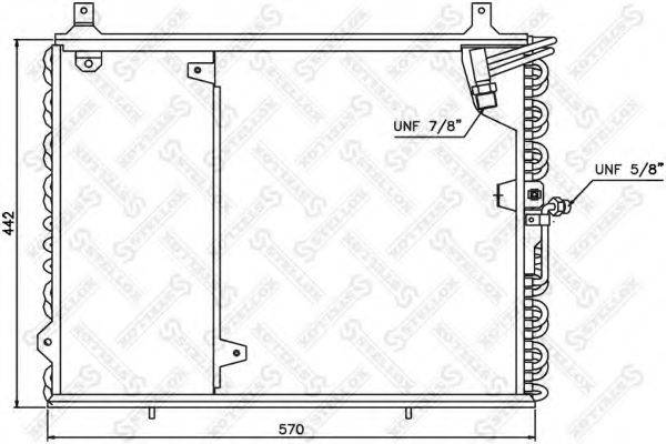 STELLOX 1045346SX Конденсатор, кондиціонер