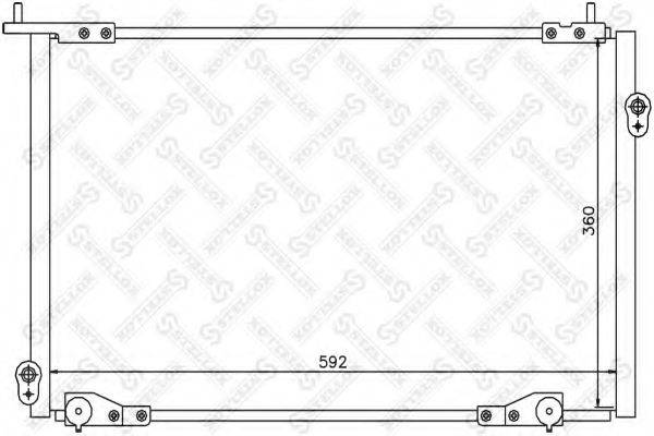 STELLOX 1045367SX Конденсатор, кондиціонер