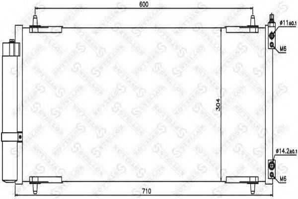 STELLOX 1045412SX Конденсатор, кондиціонер