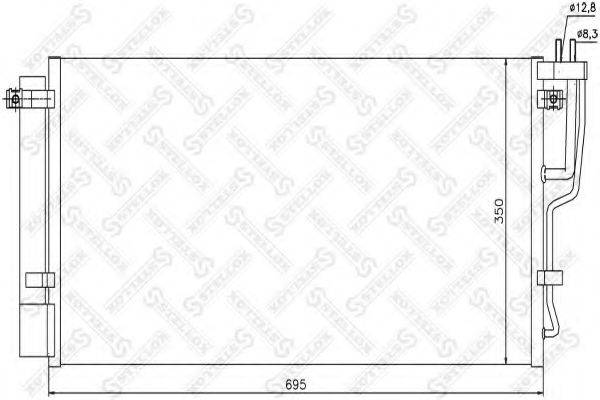 STELLOX 1045443SX Конденсатор, кондиціонер