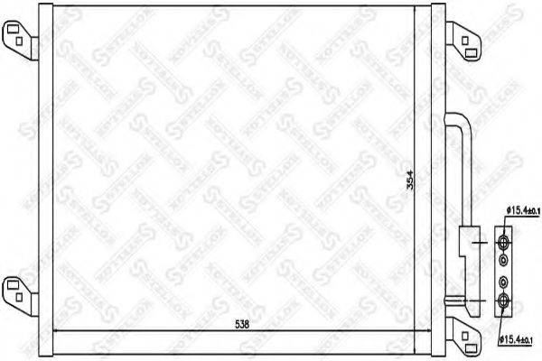 STELLOX 1045448SX Конденсатор, кондиціонер