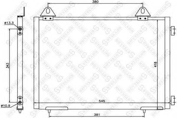 STELLOX 1045451SX Конденсатор, кондиціонер