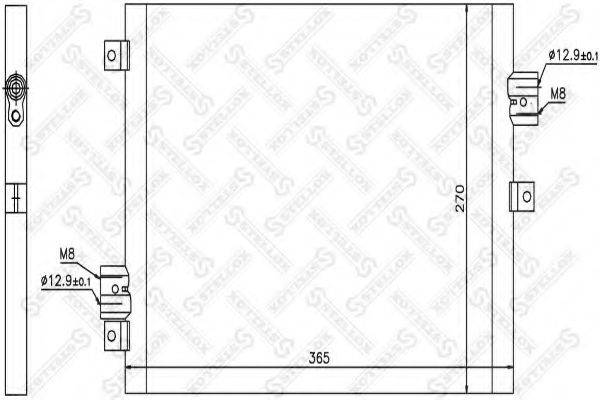 STELLOX 1045502SX Конденсатор, кондиціонер