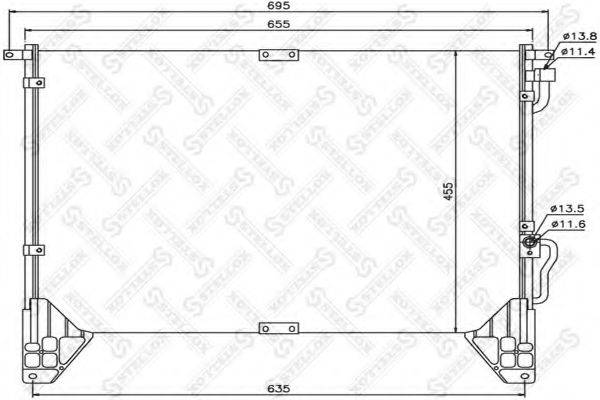 STELLOX 1045518SX Конденсатор, кондиціонер