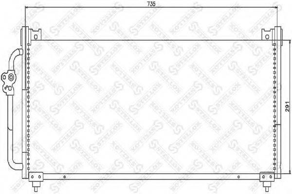 STELLOX 1045520SX Конденсатор, кондиціонер