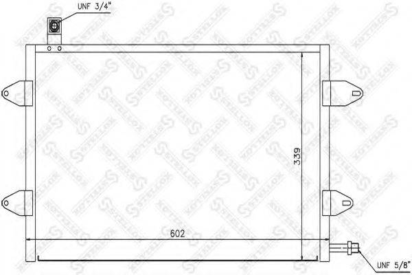 STELLOX 1045541SX Конденсатор, кондиціонер