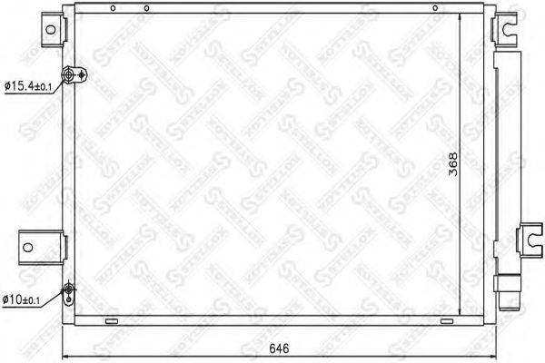 STELLOX 1045569SX Конденсатор, кондиціонер