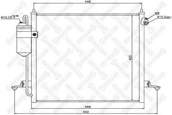 STELLOX 1045584SX Конденсатор, кондиціонер