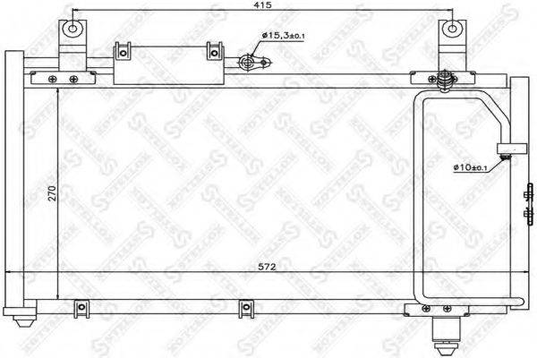 STELLOX 1045603SX Конденсатор, кондиціонер