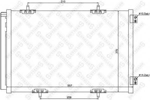 STELLOX 1045632SX Конденсатор, кондиціонер