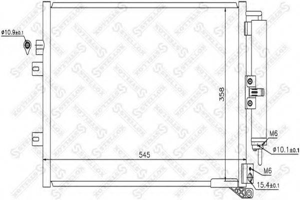 STELLOX 1045634SX Конденсатор, кондиціонер