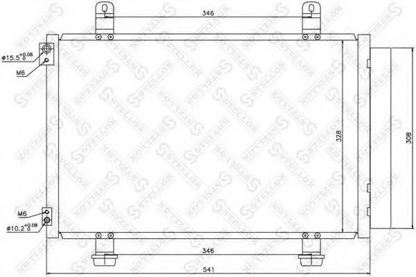 STELLOX 1045715SX Конденсатор, кондиціонер