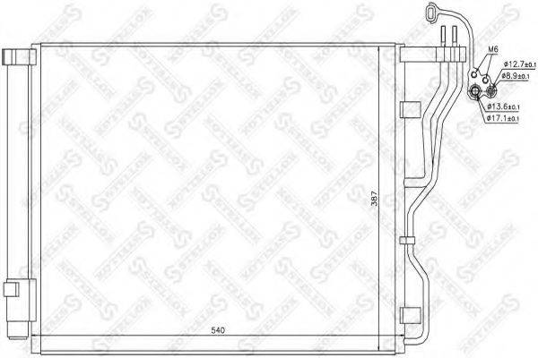 STELLOX 1045725SX Конденсатор, кондиціонер