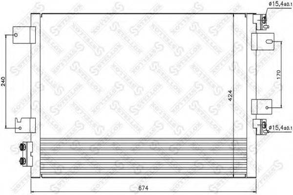 STELLOX 1045727SX Конденсатор, кондиціонер