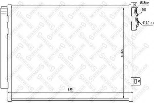 STELLOX 1045738SX Конденсатор, кондиціонер