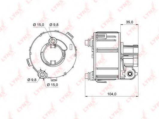 LYNXAUTO LF993M Паливний фільтр