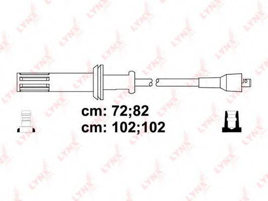 LYNXAUTO SPC1012 Комплект дротів запалювання