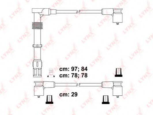 LYNXAUTO SPC1207 Комплект дротів запалювання