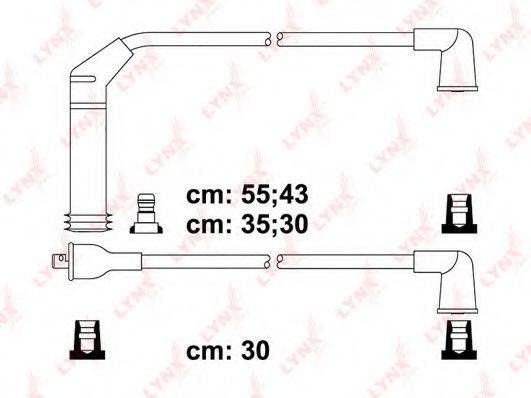 LYNXAUTO SPC5513 Комплект дротів запалювання