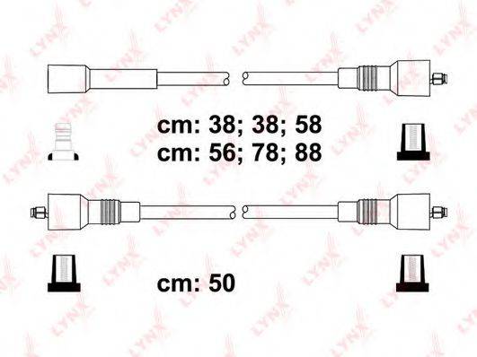 LYNXAUTO SPC5938 Комплект дротів запалювання