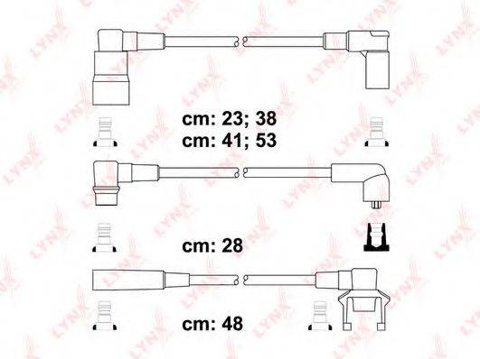LYNXAUTO SPC7801 Комплект дротів запалювання