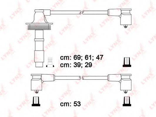 LYNXAUTO SPC7817 Комплект дротів запалювання