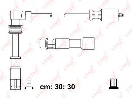LYNXAUTO SPC8030 Комплект дротів запалювання