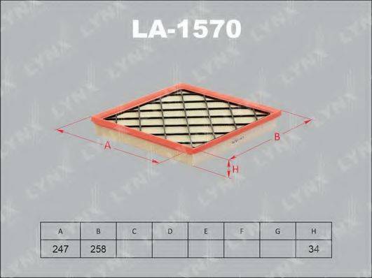 LYNXAUTO LA1570 Повітряний фільтр