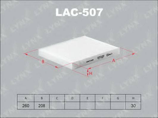 LYNXAUTO LAC507 Фільтр, повітря у внутрішньому просторі