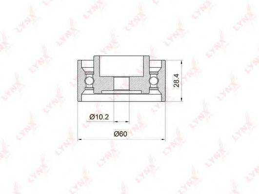LYNXAUTO PB3020 Паразитний / Ведучий ролик, зубчастий ремінь