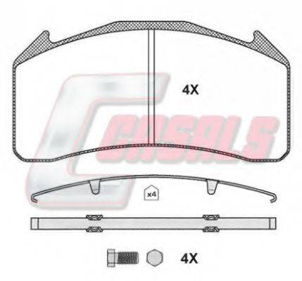 CASALS BKM1386 Комплект гальмівних колодок, дискове гальмо