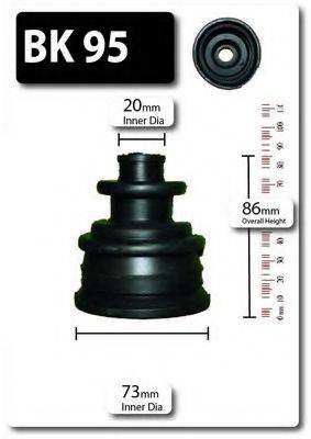 SHAFTEC BK95 Комплект пильника, приводний вал