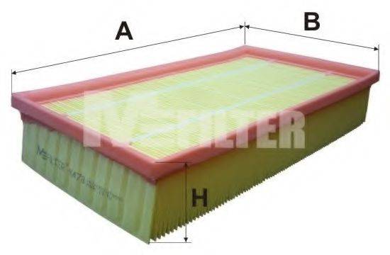 MFILTER K478 Повітряний фільтр