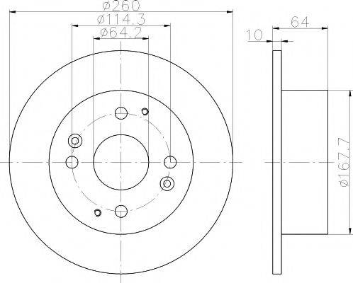 HELLA PAGID 8DD355112011 гальмівний диск