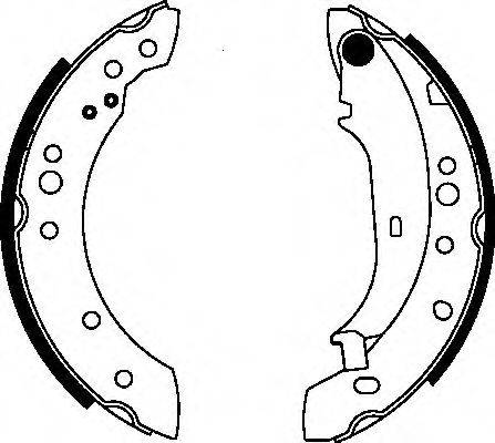 HELLA PAGID 8DB355000371 Комплект гальмівних колодок