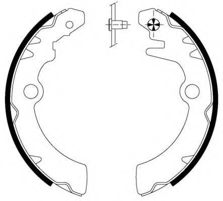 HELLA PAGID 8DB355000501 Комплект гальмівних колодок