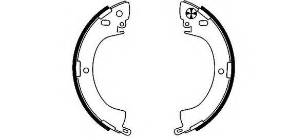 HELLA PAGID 8DB355000821 Комплект гальмівних колодок