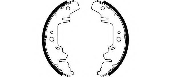 HELLA PAGID 8DB355001711 Комплект гальмівних колодок